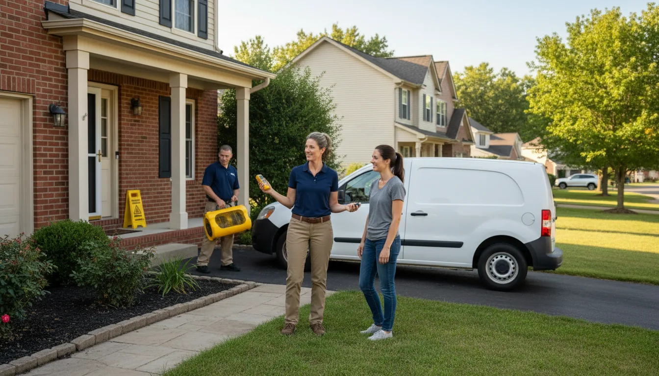 Residential water damage restoration in Bennington, NE